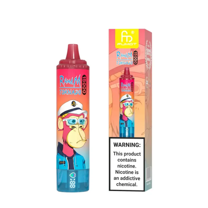 2025 Neu RandM Tornado 15000 Züge Einweg E-Zigarette Kirsche Geschmack für Dampfer – 25 ml E-Liquid 850 mAh Akku Europäisches Lager 5-7 Tage Schneller Versand (1)