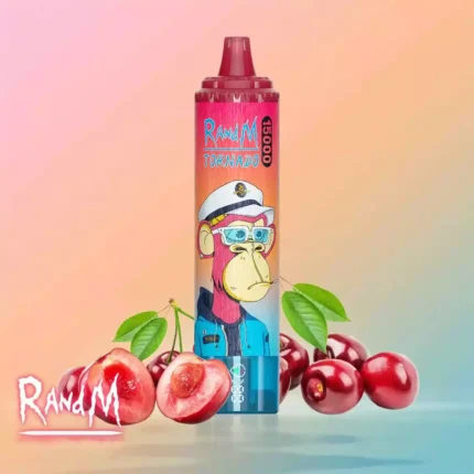 2025 Neu RandM Tornado 15000 Züge Einweg E-Zigarette Kirsche Geschmack für Dampfer – 25 ml E-Liquid 850 mAh Akku Europäisches Lager 5-7 Tage Schneller Versand (3)