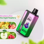 ANU 30000 Züge Doppelter Geschmack Einweg E-Zigarette Erdbeere Kiwi & Sauerer Apfel Himbeere Geschmack 2025 Hot Vape Niedriger Nikotingehalt 550mAh Akku Schn (1)
