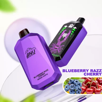 ANU Star 30000 Züge Einweg E-Zigarette Blaubeere Razz Kirsch Geschmack 650mAh Akku Wiederaufladbar 0% 2% 3% 5% Niedriger Nikotingehalt Beliebte Wahl für Dampfer Hersteller R (1)