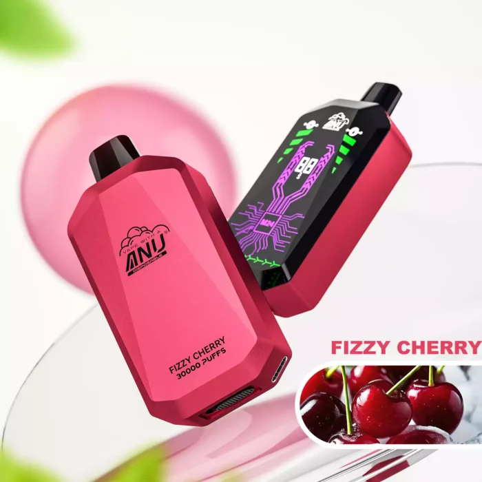 ANU Star 30000 Züge Einweg E-Zigarette Sprudelnde Kirsche Geschmack 650mah Battery Wiederaufladbar 0 Prozent 2 Prozent 3 Prozent 5 Prozent Niedriger Nikotingehalt und 22 ml E-Liquid (1)