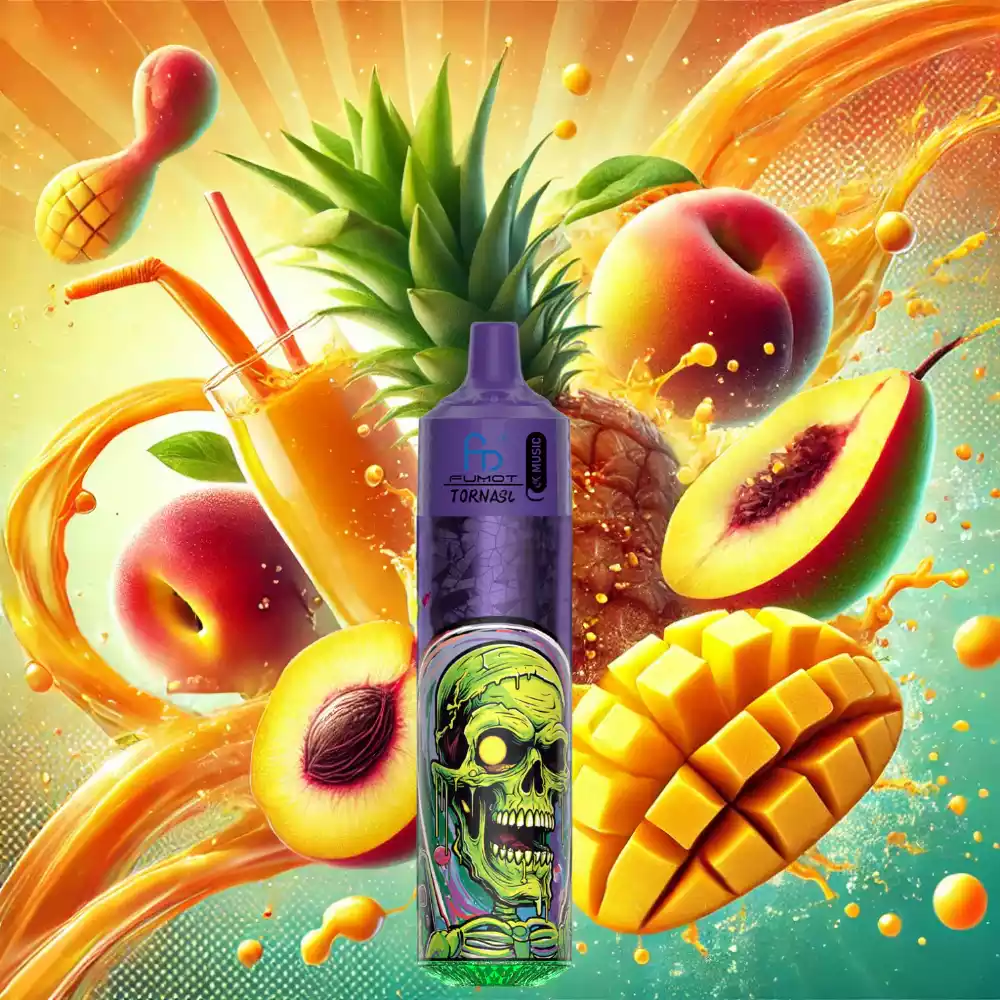 Aktuell Randm Fumot Tornado 30000 Züge Einweg E-Zigarette Pfirsich Mango Ananas Geschmack 600 mAh Wiederaufladbar 0% 2% 3% 5% Niedriger Nikotingehalt 20 ml E-Liquid Mesh Coil 1.0 Ohm 2025 Hot Vape für Dampfer Hersteller Einzelhande