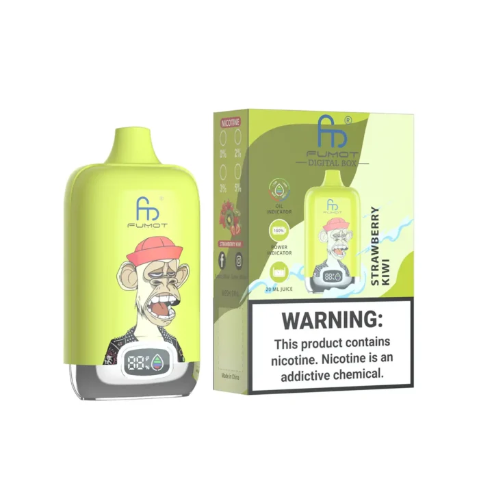 Aktuelle Randm Digital Box 12000 Züge Einweg E-Zigarette Erdbeere Kiwi Geschmack 550mAh Wiederaufladbar 0% 2% 3% 5% Niedriger Nikotingehalt 20ml E-Liquid Mesh Coil 0.8 Ohm 2025 Hot Vape für Dampfer Europäisches Lager