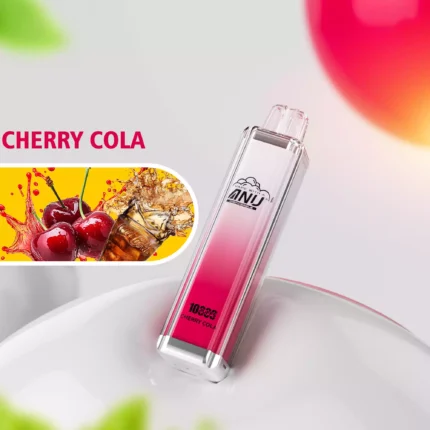 Bestseller ANU Crystal 10000 Züge Einweg E-Zigarette Kirsche Cola Geschmack 650mAh Akku 18ml E-Liquid für E-Zigaretten Liebhaber (2)