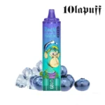 Heiße Verkauf RandM Tornado 15000 Züge Einweg E-Zigarette Blaubeere auf Eis Geschmack 850 mAh Wiederaufladbar Akku 0% 2% 3% 5% Niedriger Nikotingehalt 25 ml E-Liquid RGB-Design Hersteller Einzelhandel für E-Zigaretten 2
