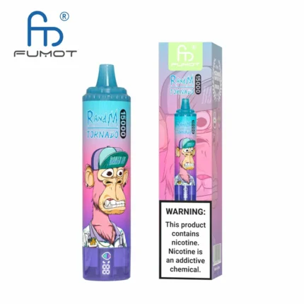 Neueste RandM Tornado 15000 Züge Einweg E-Zigarette Blaubeere Himbeere Geschmack 850 mAh Wiederaufladbar Akku 0% 2% 3% 5% Niedriger Nikotingehalt 25 ml E-Liquid RGB-Design für Dampfer Hersteller Einzelhandel 2