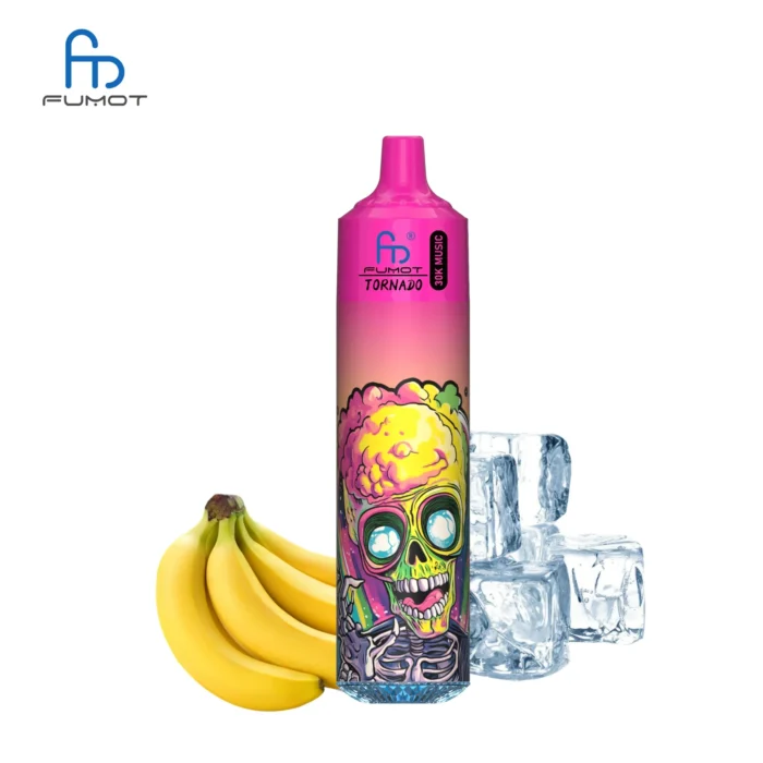 Randm Fumot Tornado 30000 Züge Einweg E-Zigarette Banane Eis Geschmack 600 mAh Wiederaufladbar 0% 2% 3% 5% Niedriger Nikotingehalt 20ml E-Liquid Mesh Coil 1.0 Ohm 2025 Hot Vape Schnell Versand Hersteller Einzelhandel