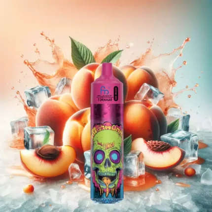 Randm Fumot Tornado 30000 Züge Einweg E-Zigarette Pfirsich Eis Geschmack 600 mAh Wiederaufladbar 0% 2% 3% 5% Niedriger Nikotingehalt 20 ml E-Liquid Mesh Coil 1.0 Ohm Neuheiten für E-Zigaretten Liebhaber 3