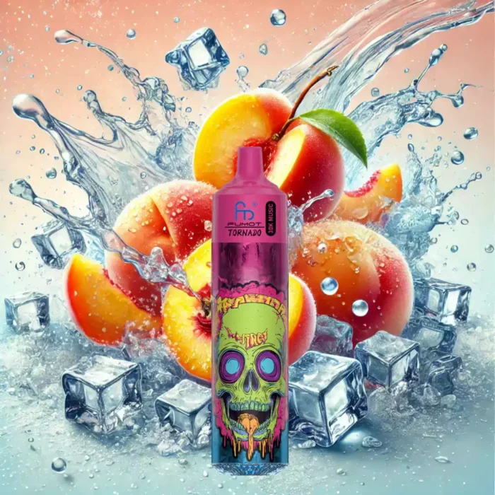Randm Fumot Tornado 30000 Züge Einweg E-Zigarette Pfirsich Eis Geschmack 600 mAh Wiederaufladbar 0% 2% 3% 5% Niedriger Nikotingehalt 20 ml E-Liquid Mesh Coil 1.0 Ohm Neuheiten für E-Zigaretten Liebhaber 1