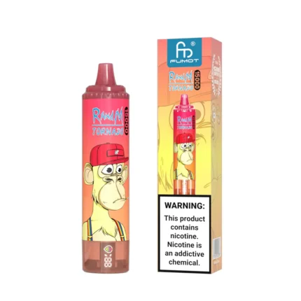 Top Auswahl RandM Tornado 15000 Züge Einweg E-Zigarette Erdbeere Red Bull Geschmack 850 mAh Wiederaufladbar 0% 2% 3% 5% Niedriger Nikotingehalt und 25 ml E-Liquid für Dampfer Hersteller Einzelhandel 1
