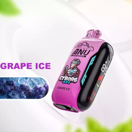 Top Verkauf ANU Vista 30000 Züge Einweg E-Zigarette Traube Eis Geschmack 650mah Batterie Wiederaufladbar 0 % 2 % 3 % 5 % Niedriger Nikotingehalt und 22 ml E-Liquid für Vape Fans Her
