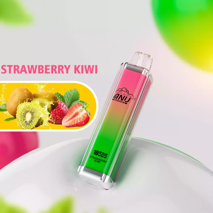 Top Wahl ANU Crystal 10000 Züge Einweg E-Zigarette Erdbeere Kiwi Geschmack 650mAh Akku 18 ml E-Liquid für E-Zigaretten Liebhaber (2)