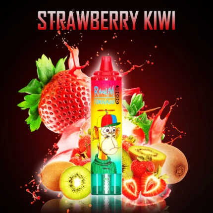 Beliebte RandM Tornado 15000 Züge Einweg E-Zigarette Erdbeere Kiwi Geschmack 850 mAh Akku 25 ml E-Liquid 2025 Trend E-Zigarette Einzelhandel (1)