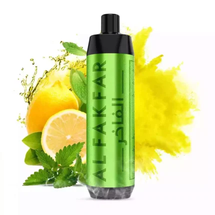 Top-Wahl AL FAKHAR 8000 Züge F18 Einweg E-Zigarette Zitrone Minze Geschmack 600 mAh Akku 18 ml E-Liquid Europäisches Lager Schneller Versand Zero Retail