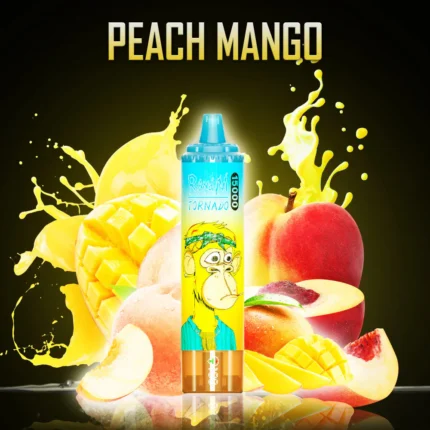 Heißer Verkauf RandM Tornado 15000 Züge Einweg E-Zigarette Pfirsich Mango Geschmack Mit 850 mAh Akku 25 ml E-Liquid Niedriger Nikotingehalt Mesh Coil RGB-Design 5-7 Tage Schneller (4)