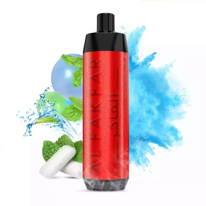 Premium AL FAKHAR 8000 Züge F18 Einweg E-Zigarette Kaugummi Geschmack mit 600 mAh Akku und 18 ml E-Liquid 5 mg/ml Nikotin Mesh Coil für Exquisite Dampferlebnisse