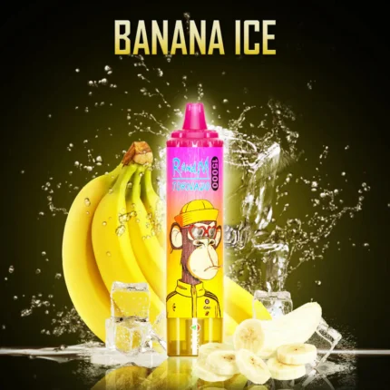 Trendige Wahl RandM Tornado 15000 Züge Einweg E-Zigarette Banane Eis Geschmack 850 mAh Akku 25 ml E-Liquid Mesh Coil RGB-Design Hersteller Retail (4)